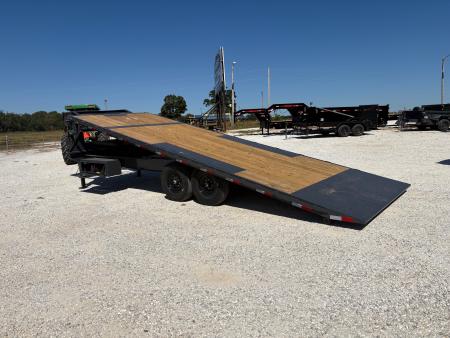 New 2027 Lamar 102x24 Tandem 14K GN Deckover Power Tilt w/ Tuff Wireless & 14 Ply Tires