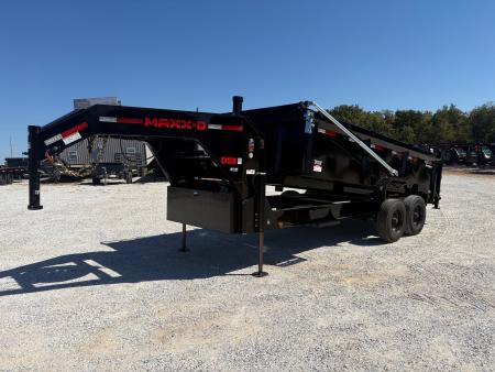 New 2027 MAXX-D 83 x 16 DSX TANDEM HD GN DUMP W/ 3' SIDES/ 7GA FLOOR/ 10GA SIDES/ SLIDE IN RAMPS/ HYDRO JACKS