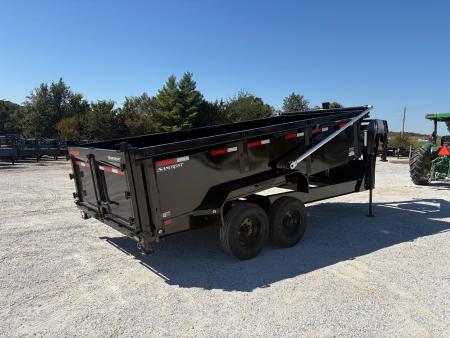 New 2027 MAXX-D 83 x 16 DSX TANDEM HD GN DUMP W/ 3' SIDES/ 7GA FLOOR/ 10GA SIDES/ SLIDE IN RAMPS/ HYDRO JACKS