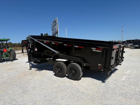 New 2027 MAXX-D 83 x 16 DSX TANDEM HD GN DUMP W/ 3' SIDES/ 7GA FLOOR/ 10GA SIDES/ SLIDE IN RAMPS/ HYDRO JACKS