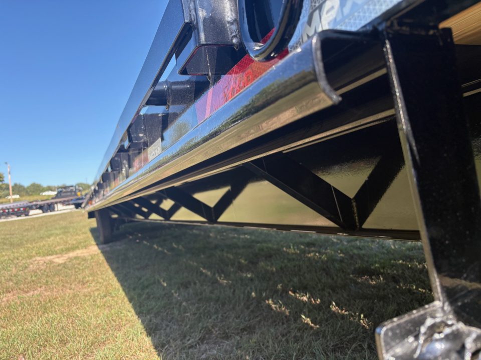 New 2027 MAXX-D 102x40 TANDEM 12K GN STRAIGHT DECK W/ SLIDE IN RAMPS AND RATCHET RAIL Flatbed Trailer