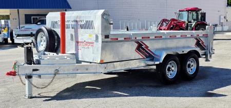 New 82 X 14 A SERIES GALVANIZED DUMP 7 K AXLES HYDRAULIC JACK 2027 TRIUMPH