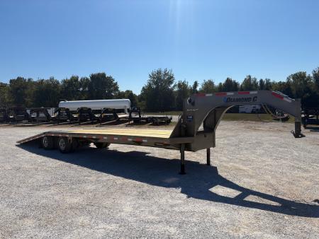New 2027 Diamond C Trailers 102 x 35 FMAX212 TANDEM DUAL GN PACESETTER HYDROTAIL W/ STEEL RUNNERS/ HYDRO JACKS/ 2-12K ELEC/HYD BRAKE AXLES W/ ALUM WHEELS/ SOLAR/ 60" SPREAD