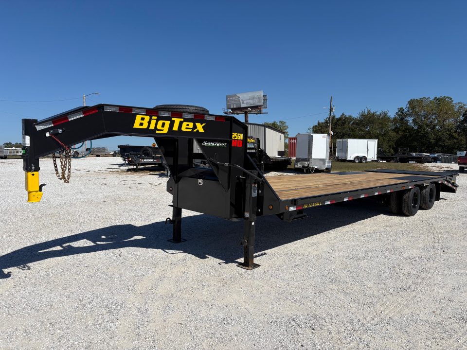 New 2027 Big Tex 102x30 Tandem 25.9K GN Flatbed w/ Mega Ramps, 2-Speed Jacks, & Load Lights