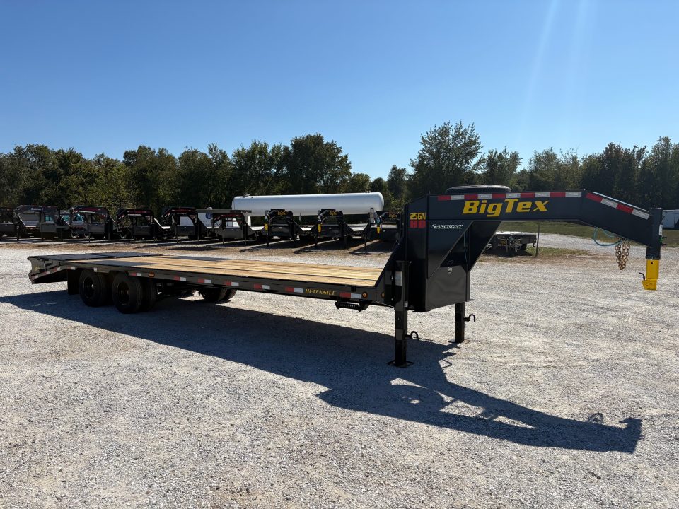 New 2027 Big Tex 102x30 Tandem 25.9K GN Flatbed w/ Mega Ramps, 2-Speed Jacks, & Load Lights