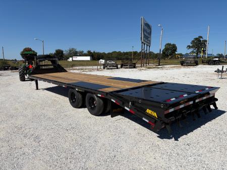 New 2027 Big Tex 102x30 Tandem 25.9K GN Flatbed w/ Mega Ramps, 2-Speed Jacks, & Load Lights