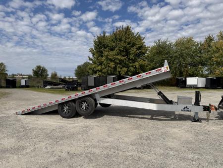 New 2027 NORDTEK 102X22 Deck Over Tilt Trailer 16K GVWR Hyd. Jack w/Remote