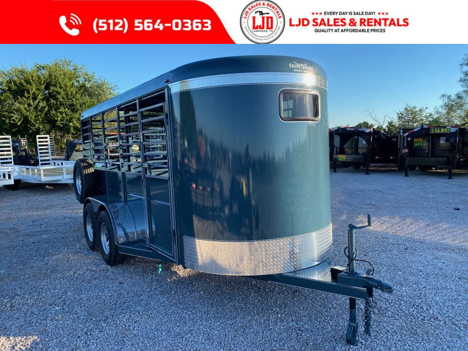 New 2027 Calico - 16' Bumper - Livestock Trailer - 16'X6'8X7'