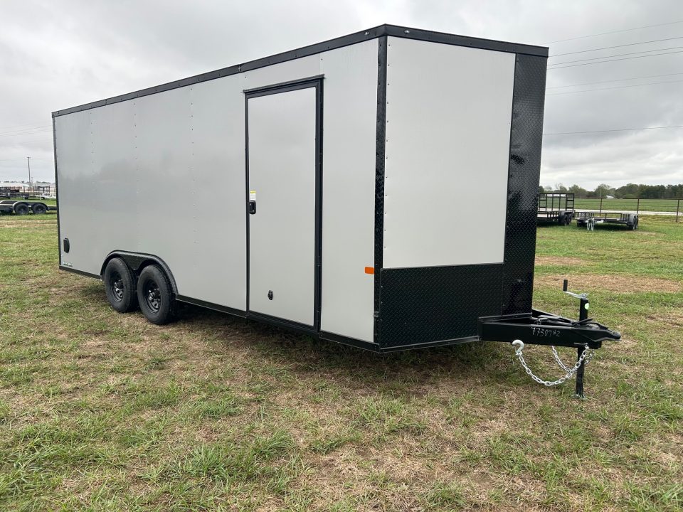 New 2027 Rock Solid 8.5x20 Tandem 10K Cargo w/ Ramp Door, 7' Interior Height, & .080 Exterior