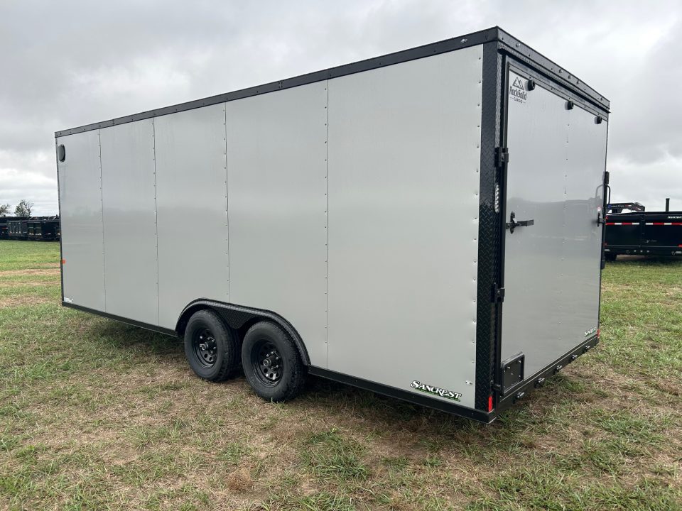 New 2027 Rock Solid 8.5x20 Tandem 10K Cargo w/ Ramp Door, 7' Interior Height, & .080 Exterior
