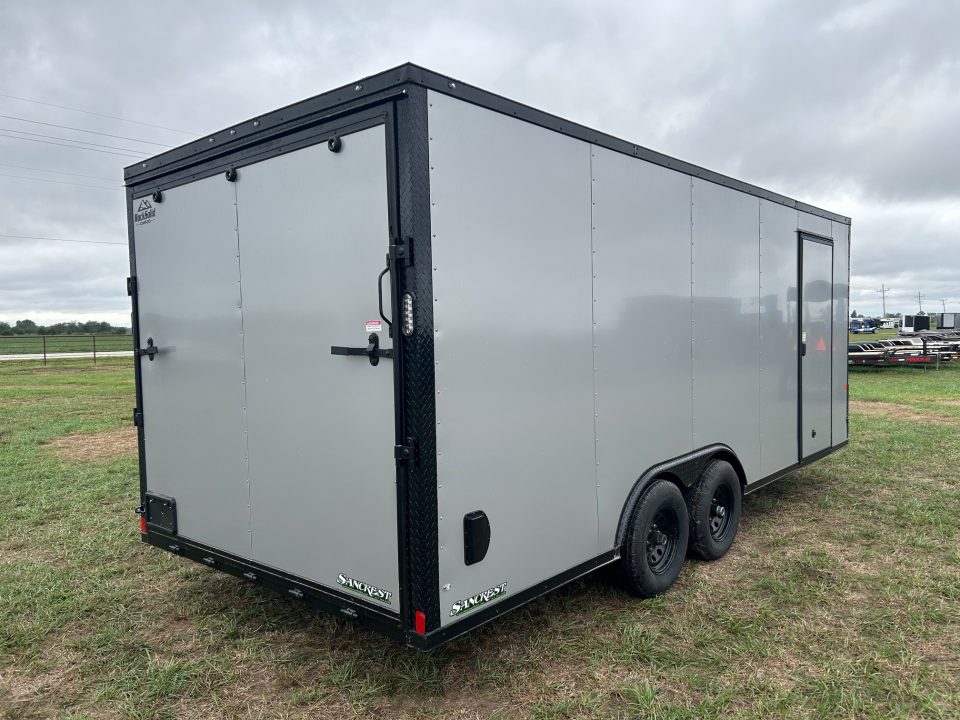 New 2027 Rock Solid 8.5x20 Tandem 10K Cargo w/ Ramp Door, 7' Interior Height, & .080 Exterior