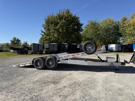 New 2027 Nordtek 82X22 Tilt Trailer 14K GVWR Hydraulic Jack with Wireless Remote
