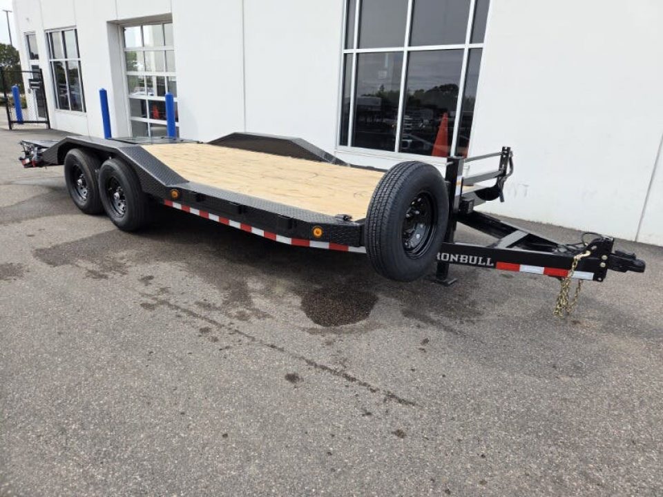 New 102x20 (17+3) 14K WIDE BODY EQUIPMENT TRAILER - BLACK