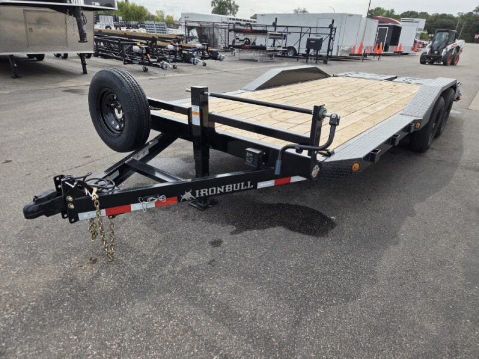 New 102x20 (17+3) 14K WIDE BODY EQUIPMENT TRAILER - BLACK