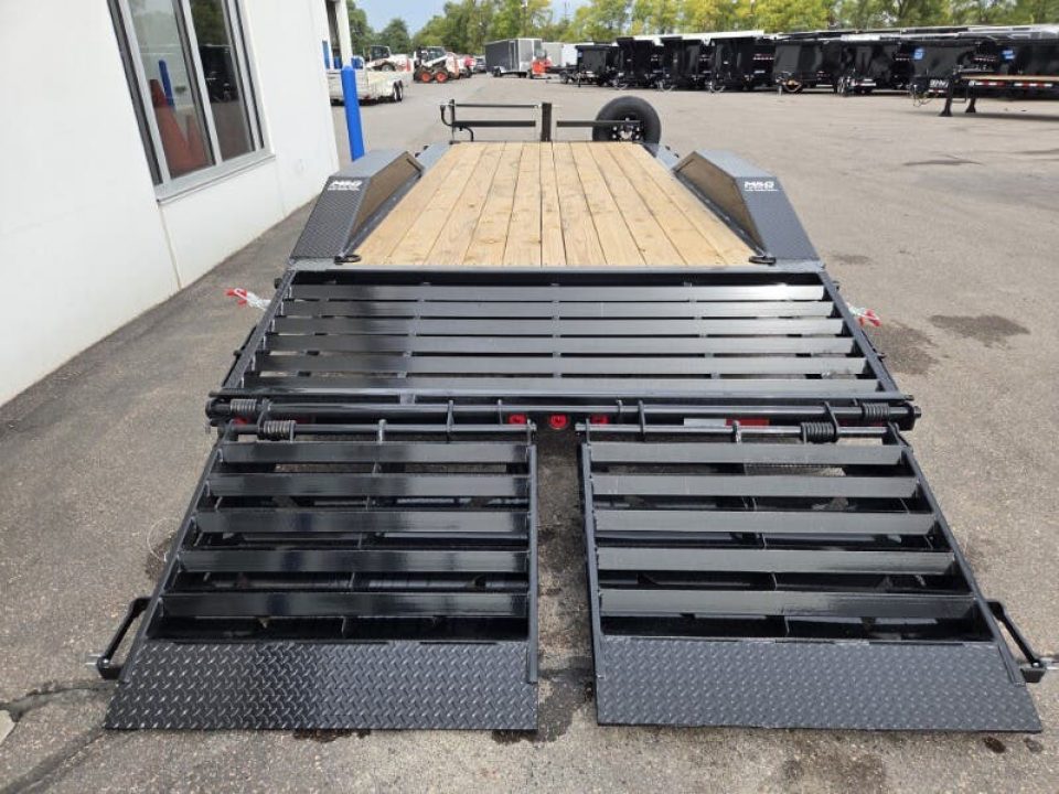 New 102x20 (17+3) 14K WIDE BODY EQUIPMENT TRAILER - BLACK