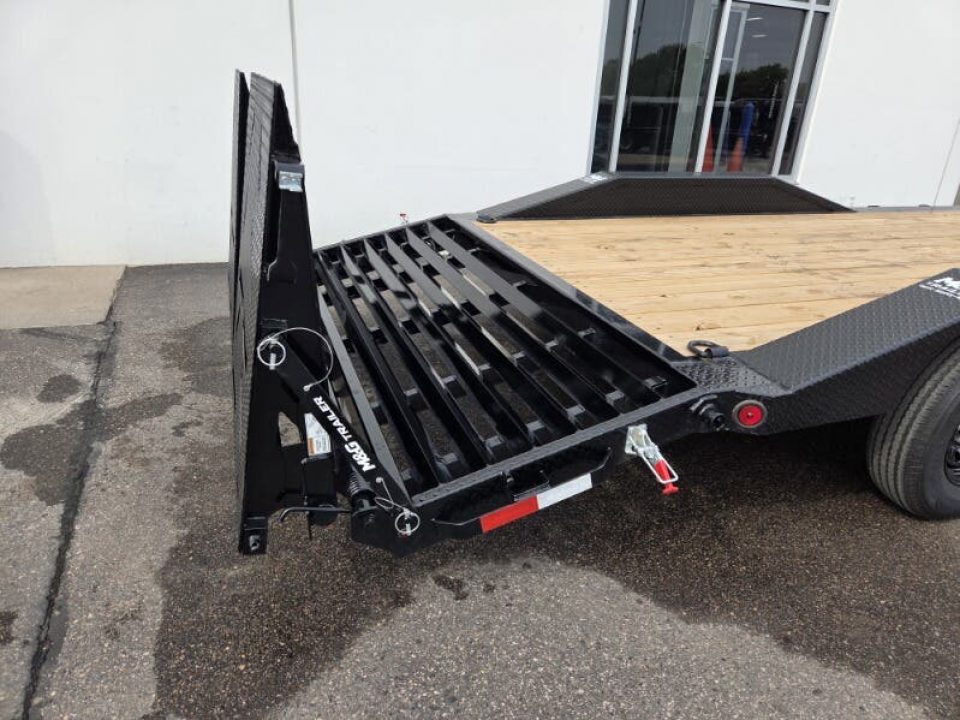 New 102x20 (17+3) 14K WIDE BODY EQUIPMENT TRAILER - BLACK