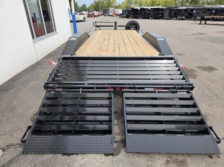New 102x20 (17+3) 14K WIDE BODY EQUIPMENT TRAILER - BLACK