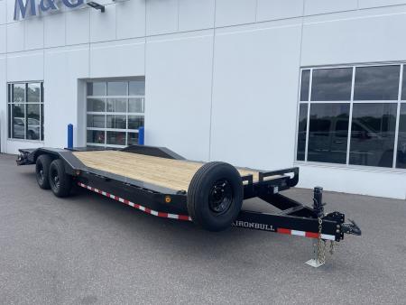 New 102x24 (20+4) 14K WIDE BODY EQUIPMENT TRAILER - BLACK
