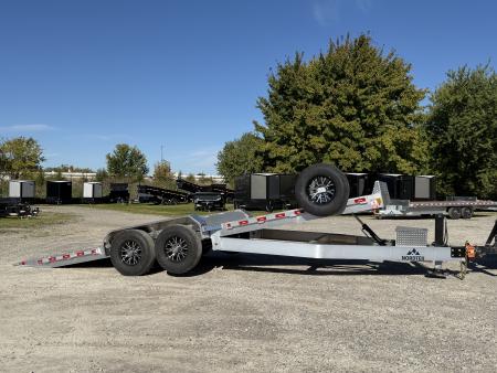 New 2027 Nordtek 82X22 Tilt Trailer 16K GVWR Hydraulic Jack with Wireless Remote