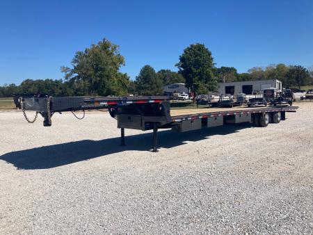 New 2027 Diamond C Trailers 102x53 TANDEM 40K STEP DECK HYDROTAIL W/ STEEL RUNNERS, HYDROJACKS, AIR RIDE, RATCHET RAIL & 72  SPREAD Flatbed Trailer