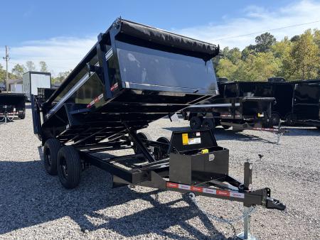 New 2027 U-Dump 6X12 With 31  Sides, Pro-Lite Low-Profile Dump Trailer, 10K GVWR, Tarp & Roller, Slide-Out Ramps