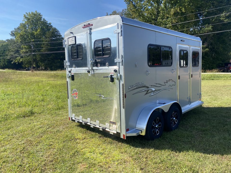 New 2027 Homesteader 2 Horse Direct Load Warmblood Horse Trailer