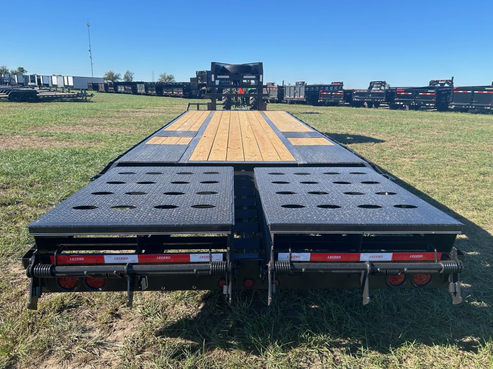 New 2027 Legend 102x25 Tandem 22.5K GN Flatbed w/ 5' Dove & Max Ramps