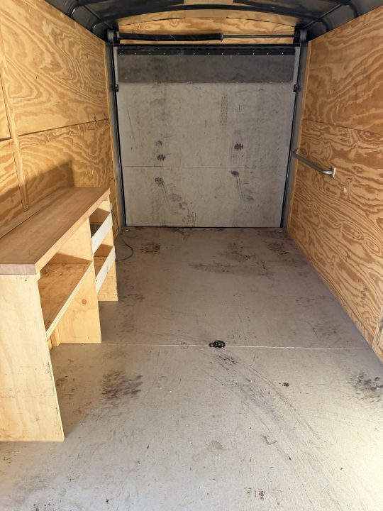 Used 2015 Look Trailers 7X16 Enclosed Box Cargo Trailer 7' Tall Ramp Cargo / Enclosed Trailer