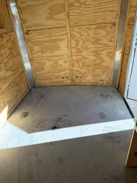 Used 2015 Look Trailers 7X16 Enclosed Box Cargo Trailer 7' Tall Ramp Cargo / Enclosed Trailer