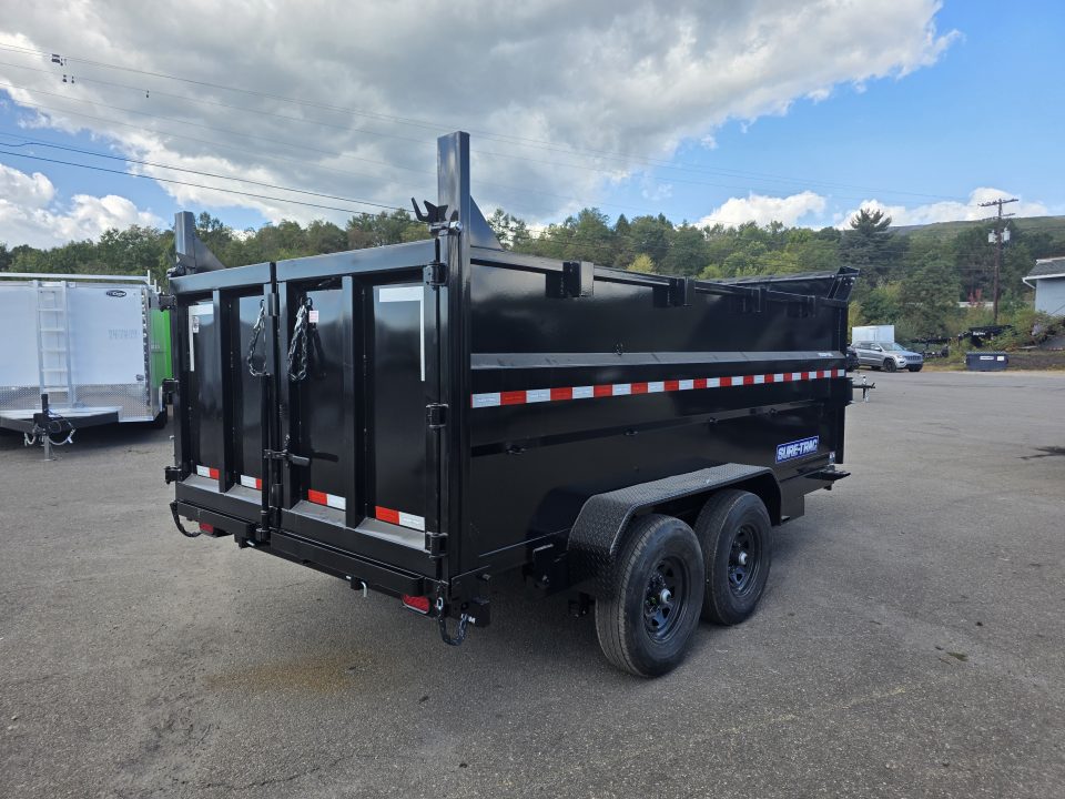 New 2027 Sure-Trac 7X14 14K - 4' HIGH SIDES Dump Trailer