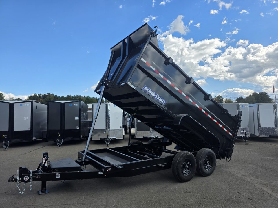 New 2027 Sure-Trac 7X14 14K - 4' HIGH SIDES Dump Trailer