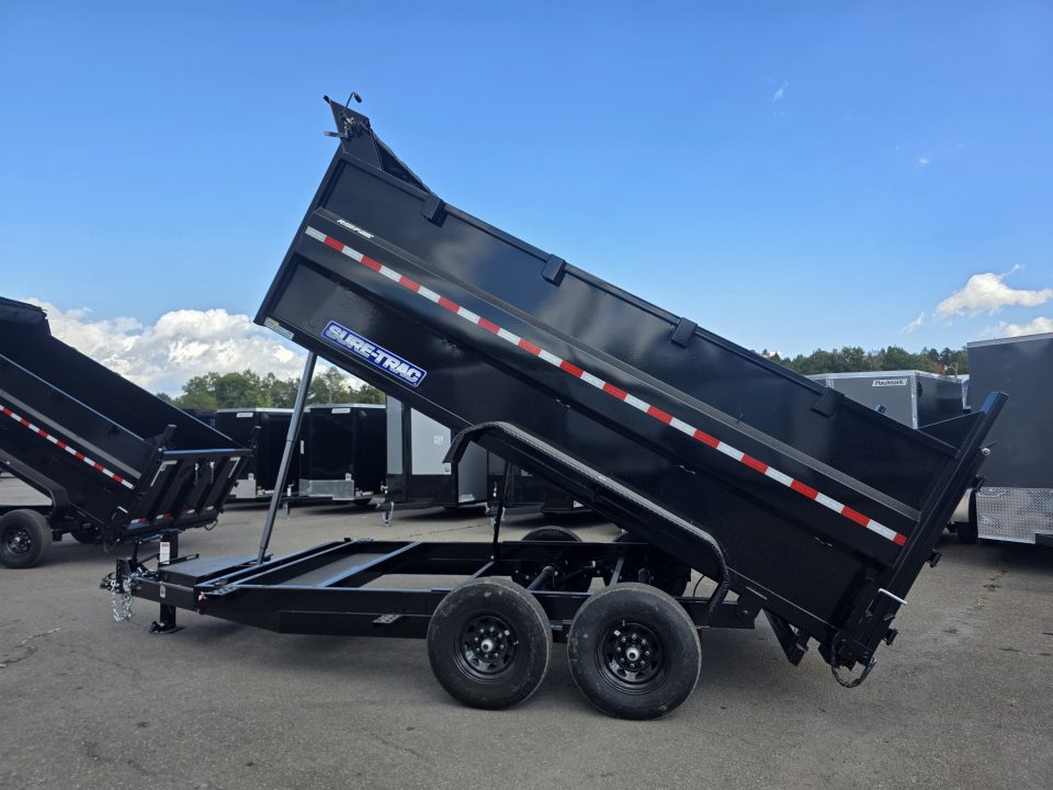 New 2027 Sure-Trac 7X14 14K - 4' HIGH SIDES Dump Trailer