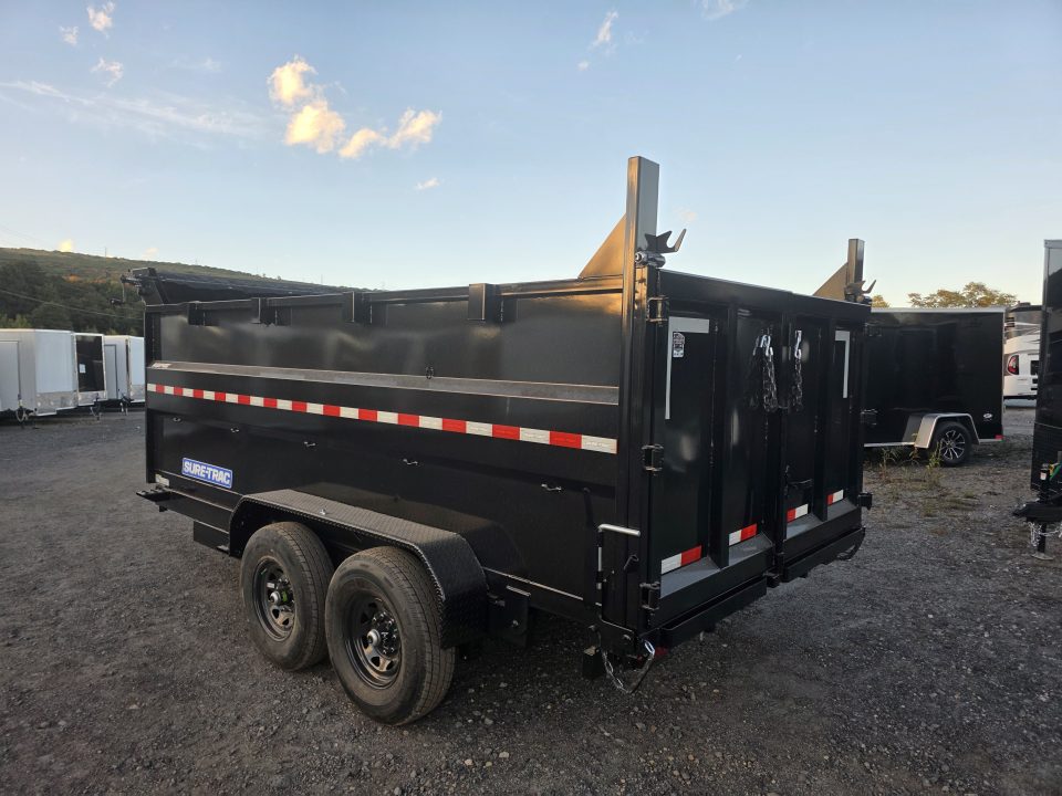 New 2027 Sure-Trac 7X14 14K - 4' HIGH SIDES Dump Trailer