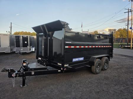 New 2027 Sure-Trac 7X14 14K - 4' HIGH SIDES Dump Trailer