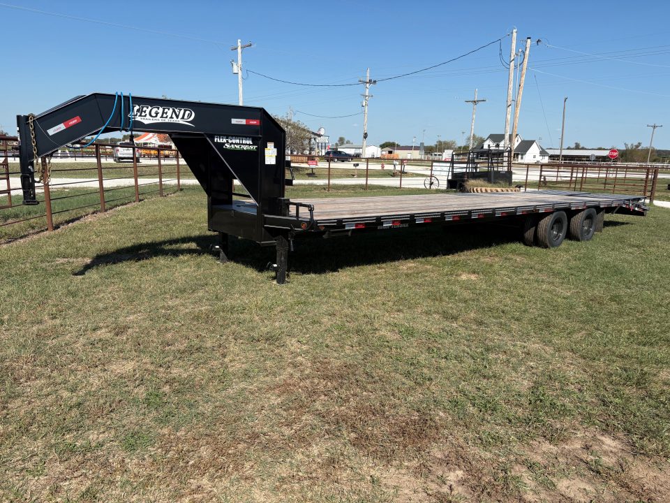 New 2026 Legend Trailers Tandem 22K GN W/ Mega Ramps Flatbed Trailer