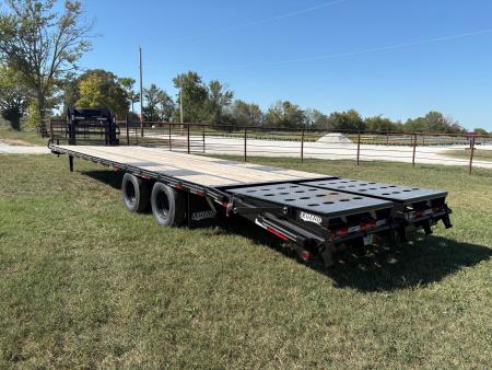 New 2026 Legend Trailers Tandem 22K GN W/ Mega Ramps Flatbed Trailer