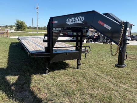 New 2026 Legend Trailers Tandem 22K GN W/ Mega Ramps Flatbed Trailer