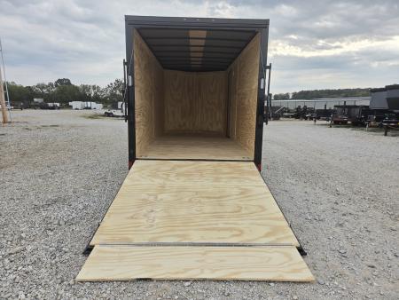 New 2027 Rock Solid 7X16 TANDEM 7K CARGO W/7' HEIGHT BLACKOUT TRIM .080 EXTERIOR & RAMP DOOR