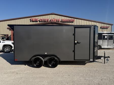 New 2027 Sawyer 7x16 Bumper Pull Cargo / Enclosed Trailer