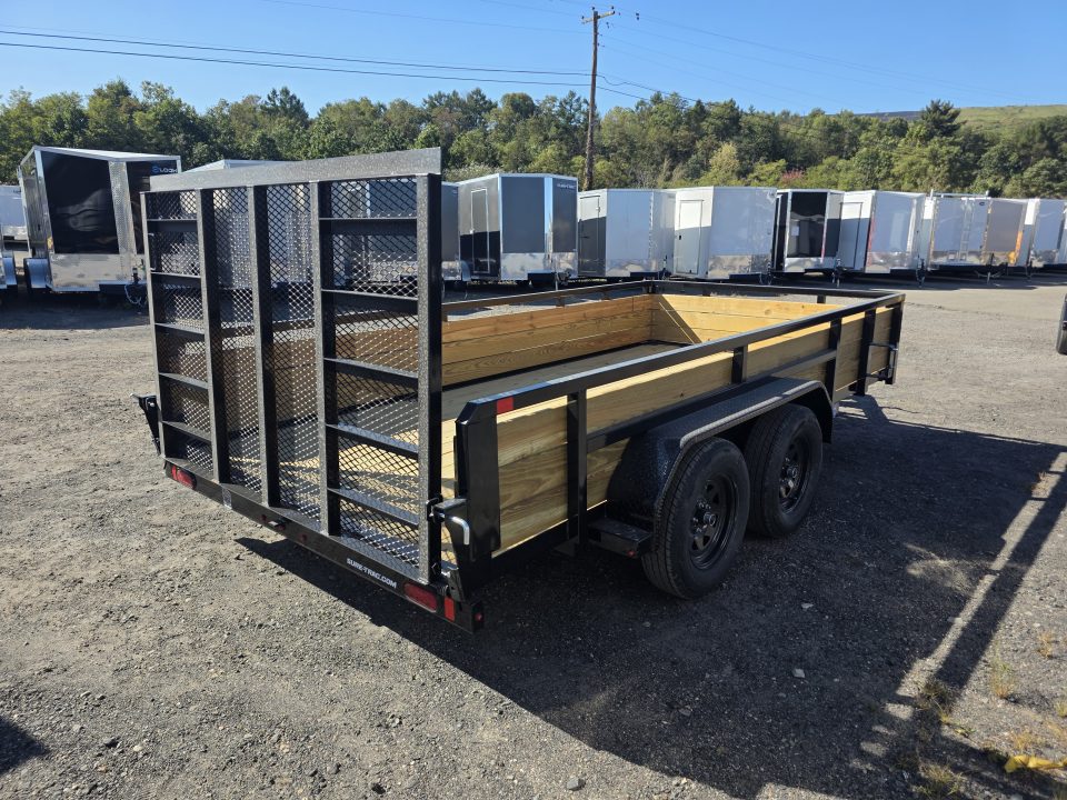 New 2027 Sure-Trac 7X14 7K - 3 BOARD HIGH SIDE Utility Trailer