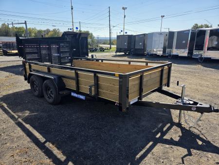 New 2027 Sure-Trac 7X14 7K - 3 BOARD HIGH SIDE Utility Trailer