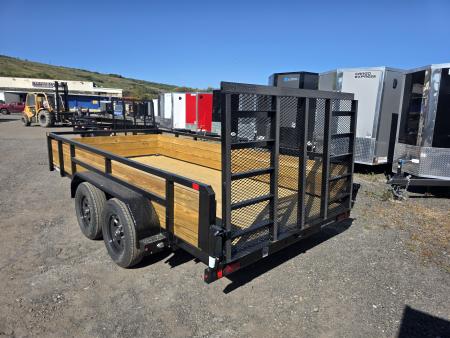New 2027 Sure-Trac 7X14 7K - 3 BOARD HIGH SIDE Utility Trailer