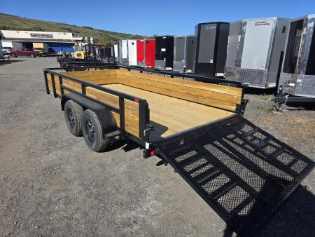 New 2027 Sure-Trac 7X14 7K - 3 BOARD HIGH SIDE Utility Trailer