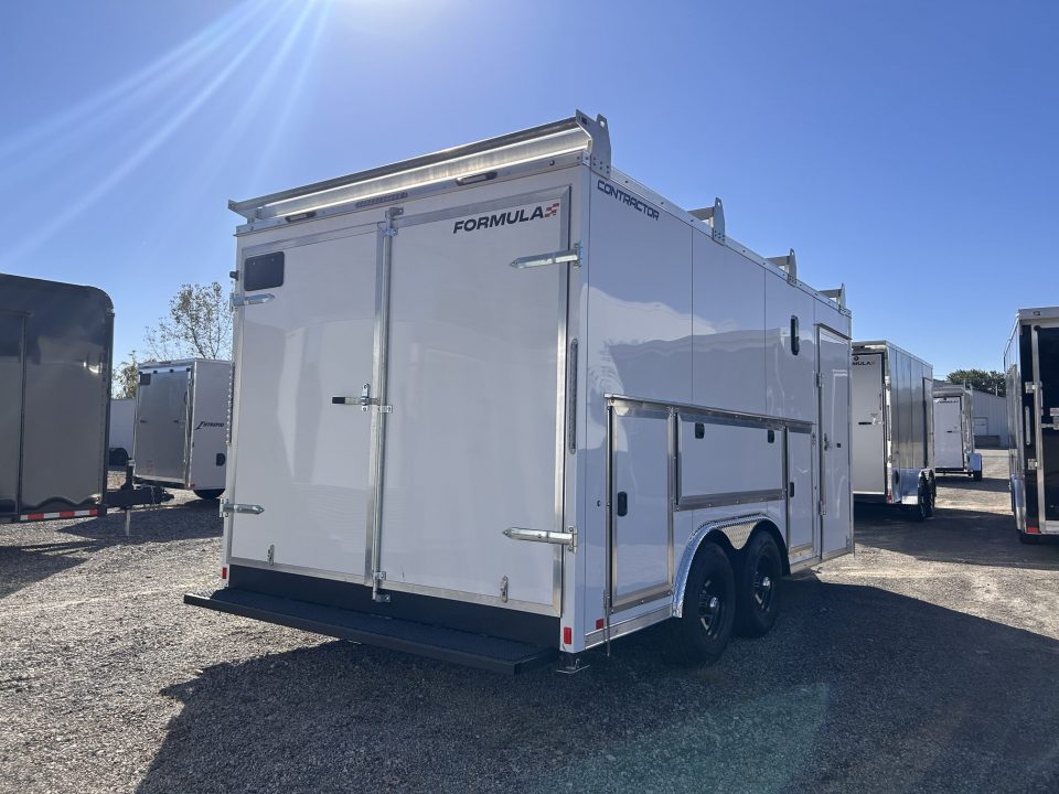 New 2027 Formula Trailers 8.5 X 16 FT ENCLOSED CONTRACTOR TRAILER LADDER RACKS 10K GVWR
