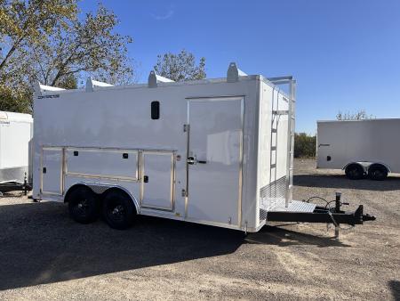 New 2027 Formula Trailers 8.5 X 16 FT ENCLOSED CONTRACTOR TRAILER LADDER RACKS 10K GVWR