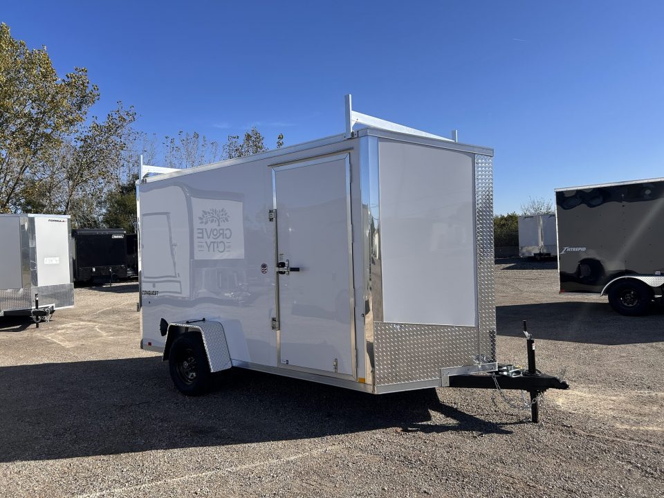 New 2027 Formula Trailers 6 X 12 FT CONQUEST ENCLOSED CARGO TRAILER 6 FT 6 IN SPRING ASSIST RAMP WITH LADDER RACKS