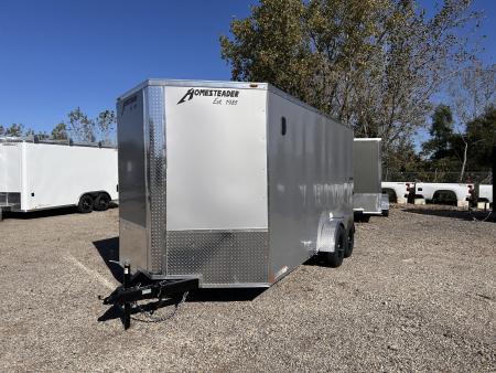 New 2027 Homesteader Trailer INTREPID 7 X 16 FT CARGO REAR RAMP DOOR 6.5 FT INT HEIGHT