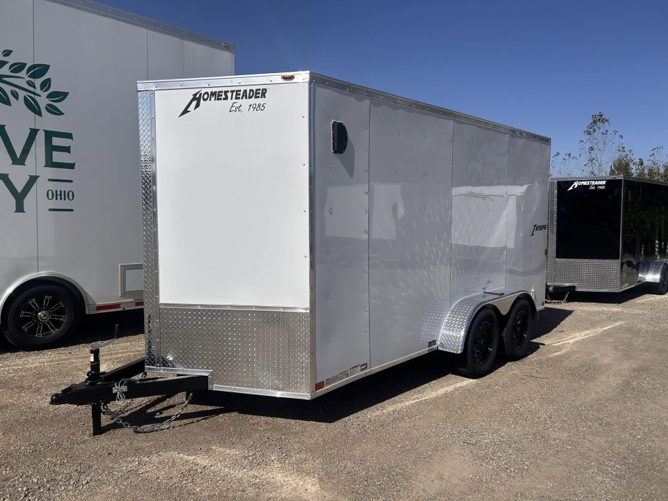 New 2027 Homesteader Trailer INTREPID 7 X 14 FT CARGO TRAILER BARN DOORS 6.5 FT INTERIOR