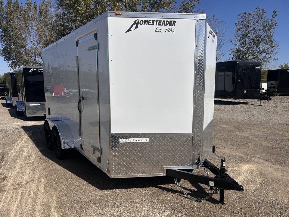 New 2027 Homesteader Trailer INTREPID 7 X 14 FT CARGO TRAILER BARN DOORS 6.5 FT INTERIOR