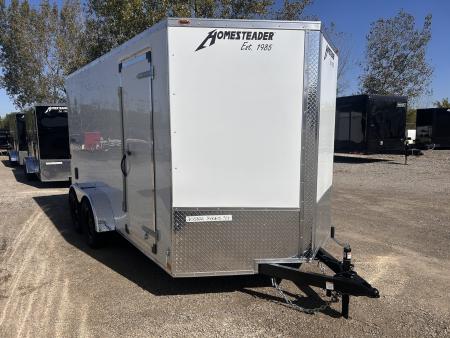 New 2027 Homesteader Trailer INTREPID 7 X 14 FT CARGO TRAILER BARN DOORS 6.5 FT INTERIOR